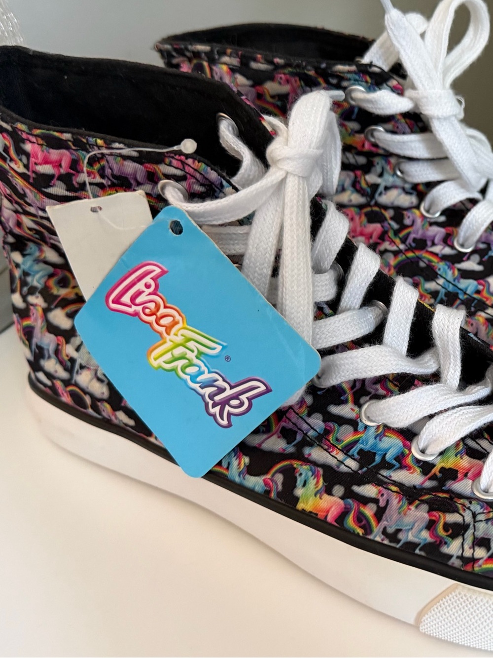 Lisa Frank Markie Unicorn Rainbow Fabric Sneakers Unisex Women’s US 11M Y2K